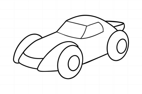 Download Race Car Line Art Illustration - Race car Collection