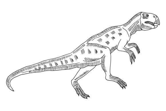 Download Jurassic Animal Sketch. Hand Drawn Dinos - Premium Bundle